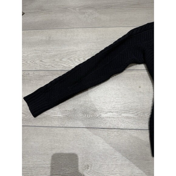 Vintage Rugby Ralph Lauren Cable Knit Sweater Shoulder Buttons | Size Medium - Picture 5 of 14